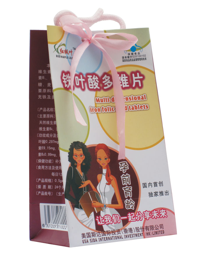 点击放大 红枫叶 铁叶酸多维片(孕前育龄)