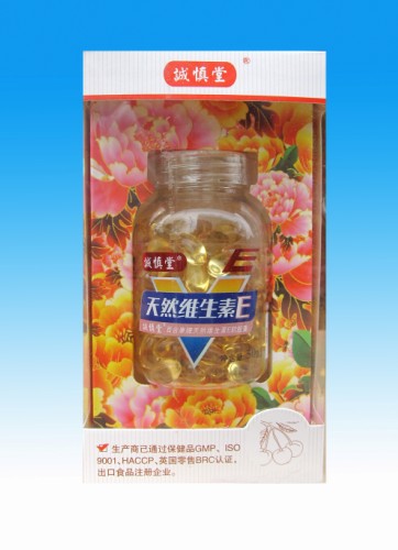 点击放大 上海诚慎堂百合康牌天然维生素E软胶囊