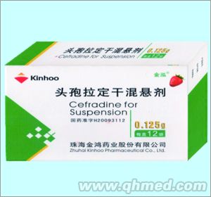 点击放大 头孢拉定干混悬剂